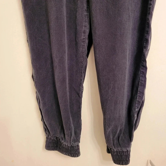 BELLA DAHL black wash Tencel Lyocell drawstring joggers athleisure gorpcore S - Picture 4 of 13